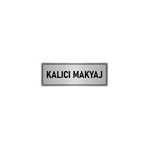 Metal Yönlendirme Levhası, Departman Kapı İsimliği Kalıcı Makyaj 7x20 Cm Gümüş Renk