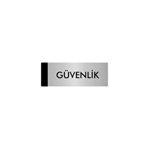Metal Yönlendirme Levhası, Departman Kapı Isimliği Güvenlik 5x20 Cm Gümüş Renk