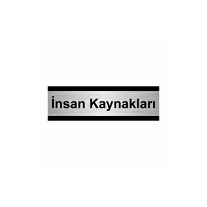 İnsan Kaynakları 7x20cm Gümüş Renk Metal Yönlendirme Levhası