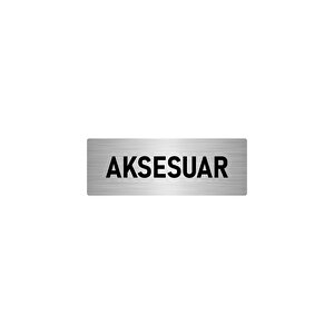 Metal Yönlendirme Levhası, Departman Kapı İsimliği Aksesuar 10x20 Cm Gümüş Renk