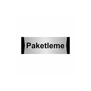 Paketleme 10x20cm Gümüş Renk Metal Yönlendirme Levhası