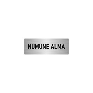 Metal Yönlendirme Levhası, Departman Kapı İsimliği Numune Alma 7x20 Cm Gümüş Renk