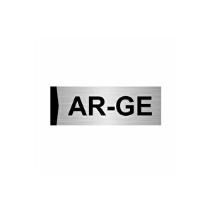 Ar-ge 5x20cm Gümüş Renk Metal Yönlendirme Levhası