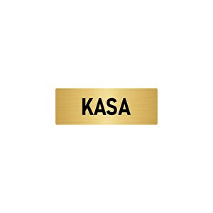 Metal Yönlendirme Levhası, Departman Kapı İsimliği Kasa 5x20 Cm Altın Renk
