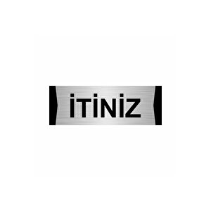 İti̇ni̇z 10x20cm Gümüş Renk Metal Yönlendirme Levhası