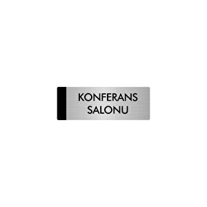 Metal Yönlendirme Levhası, Departman Kapı Isimliği Konferans Salonu 10x20 Cm Gümüş Renk