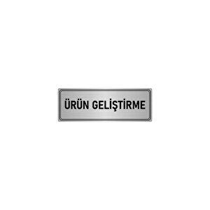 Metal Yönlendirme Levhası, Departman Kapı İsimliği Ürün Geliştirme 5x20 Cm Gümüş Renk