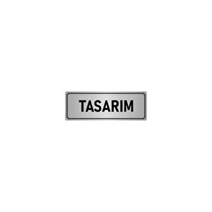 Metal Yönlendirme Levhası, Departman Kapı İsimliği Tasarım 5x20 Cm Gümüş Renk