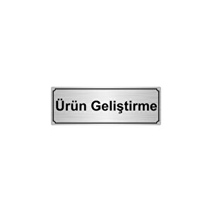 Ürün Geli̇şti̇rme Yönlendi̇rme Levhasi 7cmx20cmgümüş Renk Metal