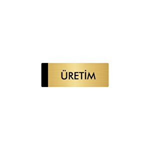 Metal Yönlendirme Levhası, Departman Kapı Isimliği Üretim 5x20 Cm Altın Renk