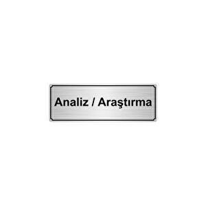 Anali̇z / Araştirma Yönlendi̇rme Levhasi 7cmx20cmgümüş Renk Metal