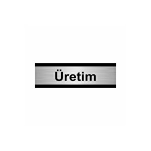Üretim 7x20cm Gümüş Renk Metal Yönlendirme Levhası