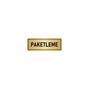 Metal Yönlendirme Levhası, Departman Kapı İsimliği Paketleme 10x20 Cm Altın Renk