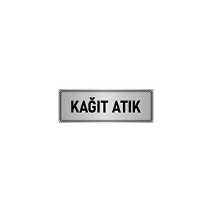 Metal Yönlendirme Levhası, Departman Kapı İsimliği Kağıt Atık 7x20 Cm Gümüş Renk
