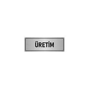 Metal Yönlendirme Levhası, Departman Kapı İsimliği Üretim 5x20 Cm Gümüş Renk
