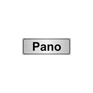 Pano Yönlendi̇rme Levhasi 7cmx20cmgümüş Renk Metal