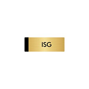 Metal Yönlendirme Levhası, Departman Kapı Isimliği Isg 10x20 Cm Altın Renk