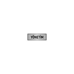 Metal Yönlendirme Levhası, Departman Kapı İsimliği Yönetim 10x20 Cm Gümüş Renk