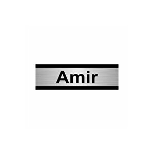 Amir 5x20cm Gümüş Renk Metal Yönlendirme Levhası