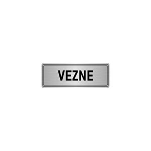Metal Yönlendirme Levhası, Departman Kapı İsimliği Vezne 7x20 Cm Gümüş Renk