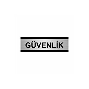Güvenli̇k 5x20cm Gümüş Renk Metal Yönlendirme Levhası
