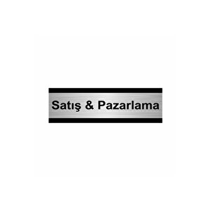 Satış&pazarlama 10x20cm Gümüş Renk Metal Yönlendirme Levhası
