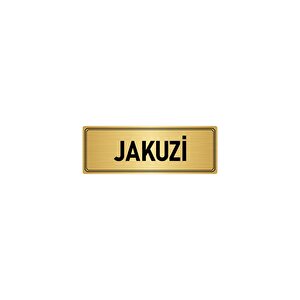 Metal Yönlendirme Levhası, Departman Kapı İsimliği Jakuzi 7x20 Cm Gümüş Renk