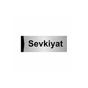 Sevkiyat 7x20cm Gümüş Renk Metal Yönlendirme Levhası