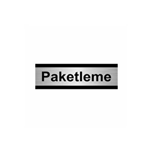 Paketleme 5x20cm Gümüş Renk Metal Yönlendirme Levhası