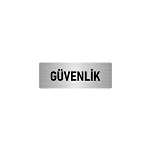 Metal Yönlendirme Levhası, Departman Kapı İsimliği Güvenlik 10x20 Cm Gümüş Renk