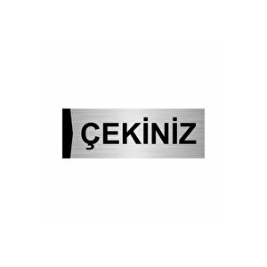 Çeki̇ni̇z 5x20cm Gümüş Renk Metal Yönlendirme Levhası