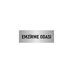Metal Yönlendirme Levhası, Departman Kapı İsimliği Emzirme Odası 5x20 Cm Gümüş Renk