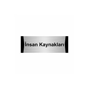 İnsan Kaynakları 5x20cm Gümüş Renk Metal Yönlendirme Levhası