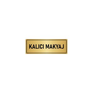 Metal Yönlendirme Levhası, Departman Kapı İsimliği Kalıcı Makyaj 10x20 Cm Altın Renk