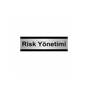 Risk Yönetimi 10x20cm Gümüş Renk Metal Yönlendirme Levhası