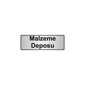 Malzeme Deposu Yönlendi̇rme Levhasi 7cmx20cmgümüş Renk Metal