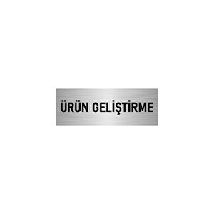 Metal Yönlendirme Levhası, Departman Kapı İsimliği Ürün Geliştirme 10x20 Cm Gümüş Renk
