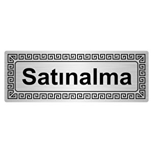 Satınalma 7cmx20cm Metal Yönlendi̇rme Levhasi Gümüş Renk Metal