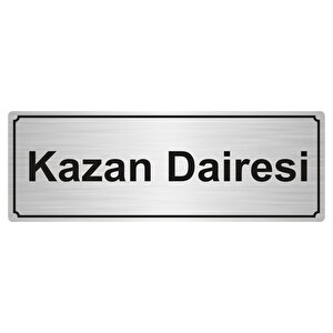Kazan Dai̇resi̇ Yönlendi̇rme Levhasi 10cmx20cm Gümüş Renk Metal
