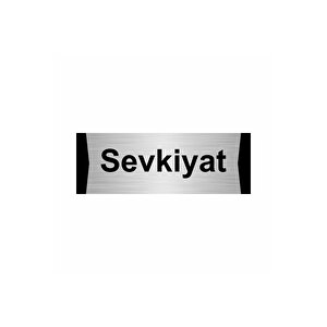 Sevkiyat 5x20cm Gümüş Renk Metal Yönlendirme Levhası