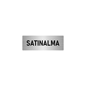 Metal Yönlendirme Levhası, Departman Kapı İsimliği Satınalma 10x20 Cm Gümüş Renk
