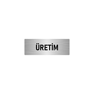 Metal Yönlendirme Levhası, Departman Kapı İsimliği Üretim 10x20 Cm Gümüş Renk