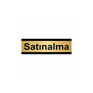 Satınalma 7x20cm Altın Renk Metal Yönlendirme Levhası