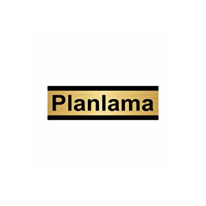 Planlama 5x20cm Altın Renk Metal Yönlendirme Levhası