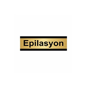 Epilasyon 5x20cm Altın Renk Metal Yönlendirme Levhası