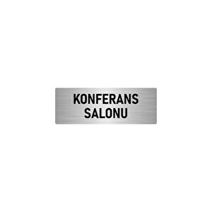 Metal Yönlendirme Levhası, Departman Kapı İsimliği Konferans Salonu 10x20 Cm Gümüş Renk