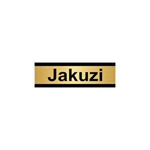 Jakuzi 5x20cm Altın Renk Metal Yönlendirme Levhası