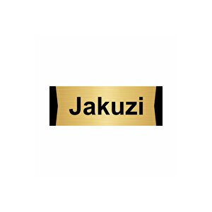 Jakuzi 5x20cm Altın Renk Metal Yönlendirme Levhası