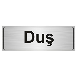 Duş Yönlendi̇rme Levhasi 5cmx20cm Gümüş Renk Metal