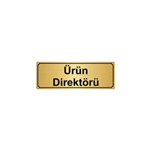 Ürün Di̇rektörü Yönlendi̇rme Levhasi 7cmx20cm Altin Renk Metal